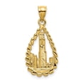 thumbnail image 1 of 14K Gold Chicago Skyline/Willis Tower Teardrop Charm, 1 of 4