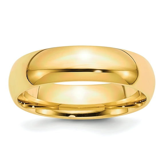 14K Gold Comfort Fit Wedding Band Sz 7.5