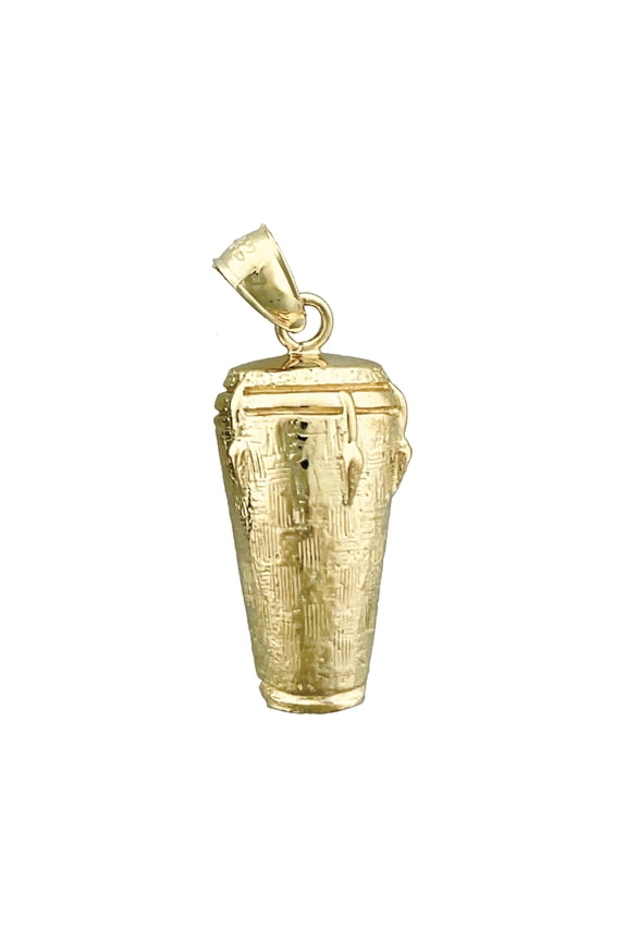 14K Gold Conga Drum Charm