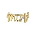 thumbnail image 1 of 14K Gold Cursive Initial Name Ring | Style #73, 1 of 3