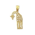 thumbnail image 1 of 14K Gold Cut-Out Giraffe Pendant, 1 of 5