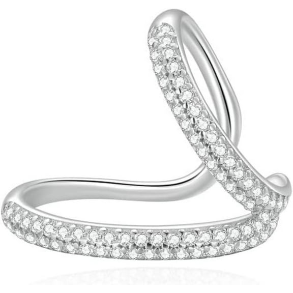 14K Gold Ear Cuffs with Moissanite, Unilateral Design, Perfect Birthday Surprise for Women and Loved Ones