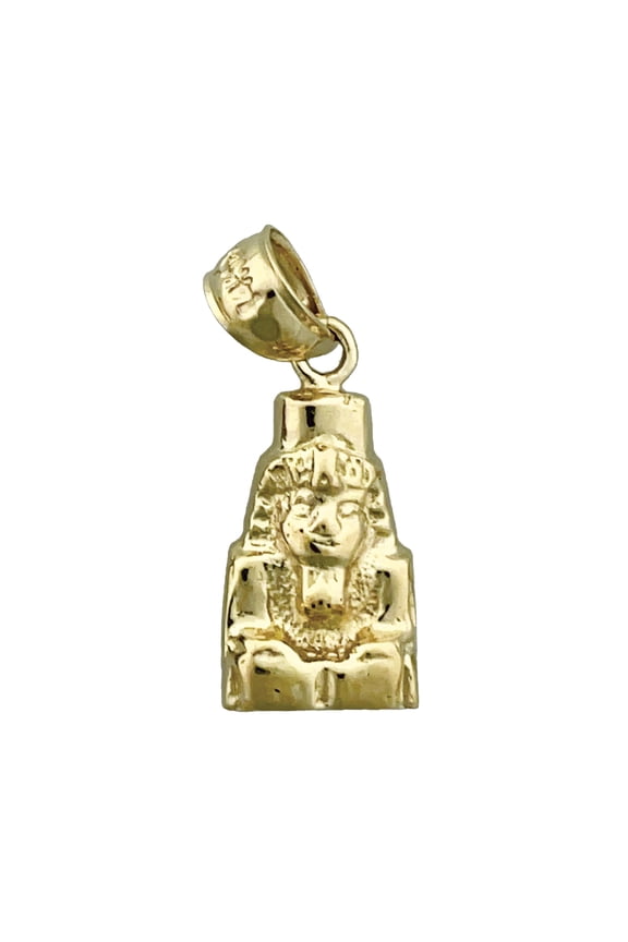 14K Gold Egyptian Pharaoh Charm