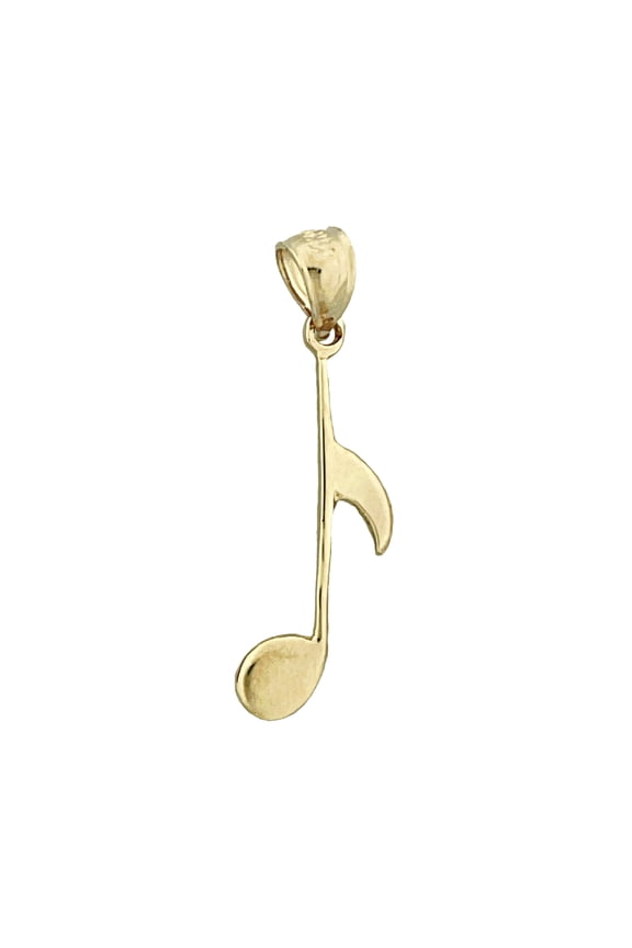 14K Gold Eighth Note Charm