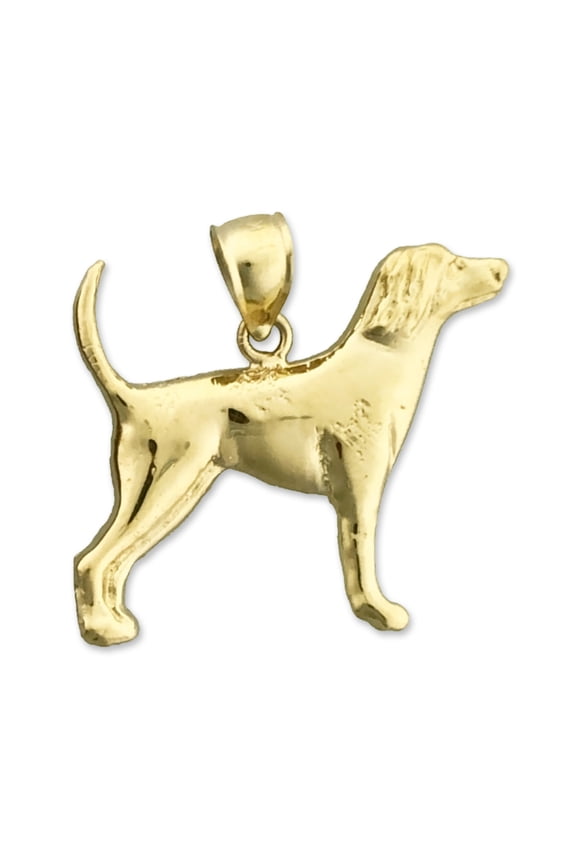 14K Gold English Pointer Pendant