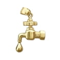 thumbnail image 1 of 14K Gold Faucet Plumber Charm, 1 of 5