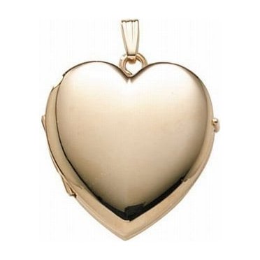 14K Gold Filled Oval Locket - 5/8 X 3/4 Inch With 18" Chain & Gift Box