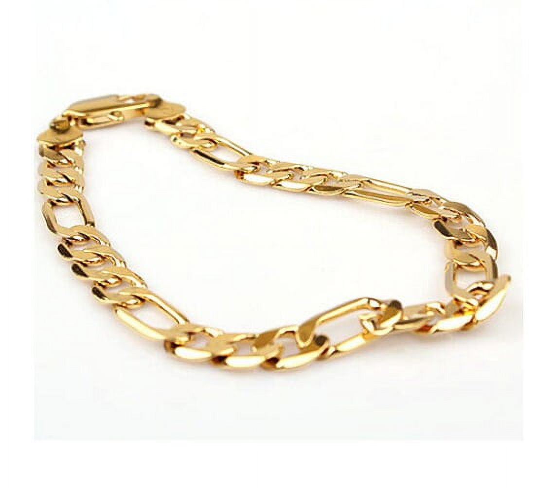 RMZ GOLD NYC 14K Gold Filled Figaro Bracelet unisex
