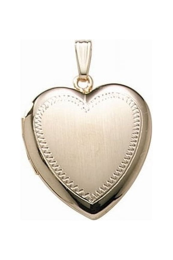 14K Gold Filled Heart Locket - 1 Inch X 1 Inch