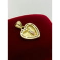 thumbnail image 1 of 14K Gold Filled Virgen de Guadalupe Pendant Heart Charm CZ 19x18 Dije de Guadalupe, 1 of 5
