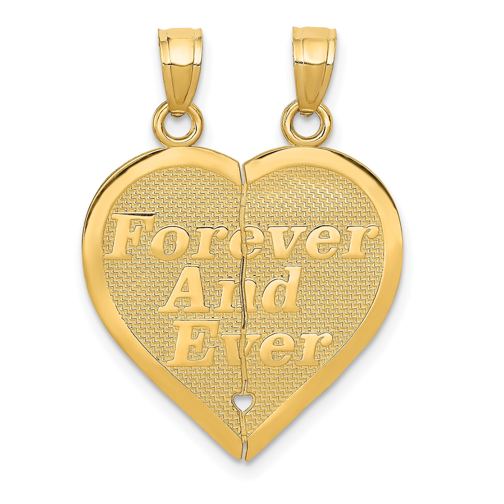 James Avery 14k Gold Forever and Always Heart Charm