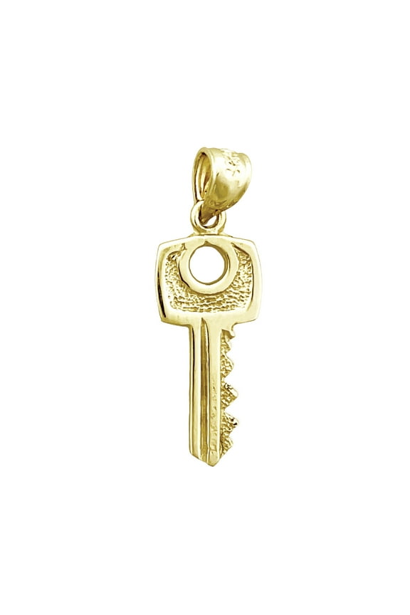 14K Gold House Key Charm