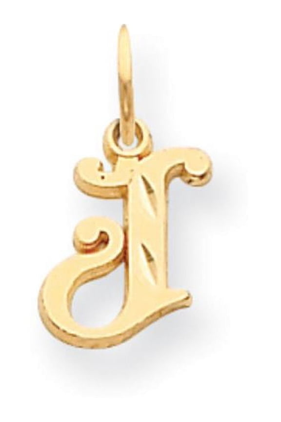 14K Gold Initial J Charm Jewelry