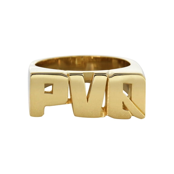 14K Gold Initials Name Ring | Style #101