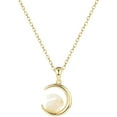 thumbnail image 1 of 14K Gold Jade Rabbit Necklace, Moon Rabbit Pendant, Unique Chinese New Year Jewelry Gifts for Women, Symbol of Prosperity and Good Luck, 1 of 4