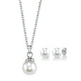 thumbnail image 1 of 14K Gold Japanese Akoya Cultured Pearl Hope Pendant Necklace Set - AAA Quality, 1 of 6