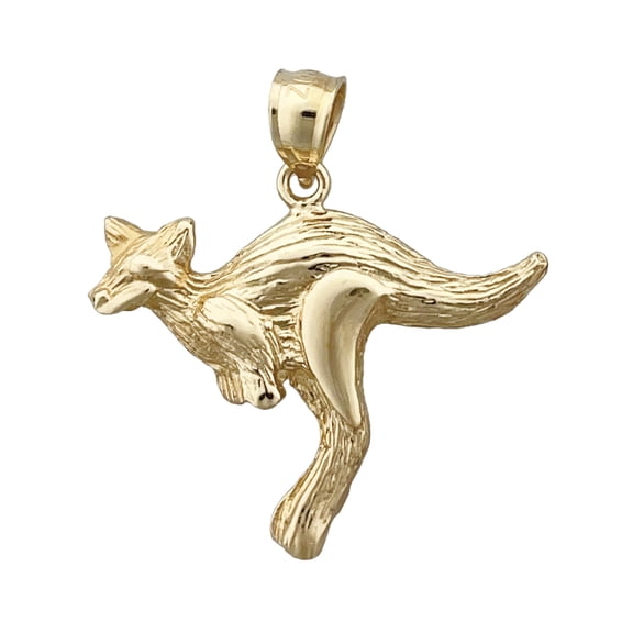 14K Gold Kangaroo Pendant