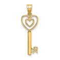 thumbnail image 1 of 14K Gold Key W/Heart Sweet 16 Pendant, 1 of 4