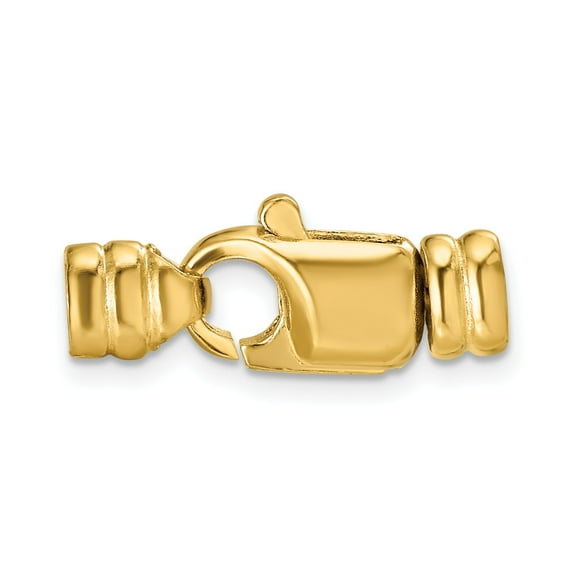 14K Gold Lobster Clasp W/End Caps (13.40Mm To 18.70Mm)