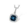 thumbnail image 1 of 14K Gold London Blue Topaz Necklace, 1 of 5
