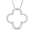 thumbnail image 1 of 14K Gold Lucky Clover Pendant With 0.30 Ct. Hi Si Quality Diamonds, Chain Size 0.75 X 0.75 in., 1 of 1
