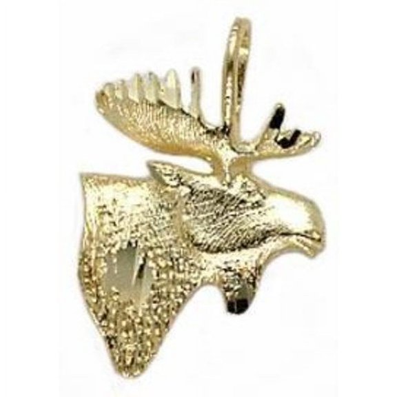 14K Gold MOOSE HEAD