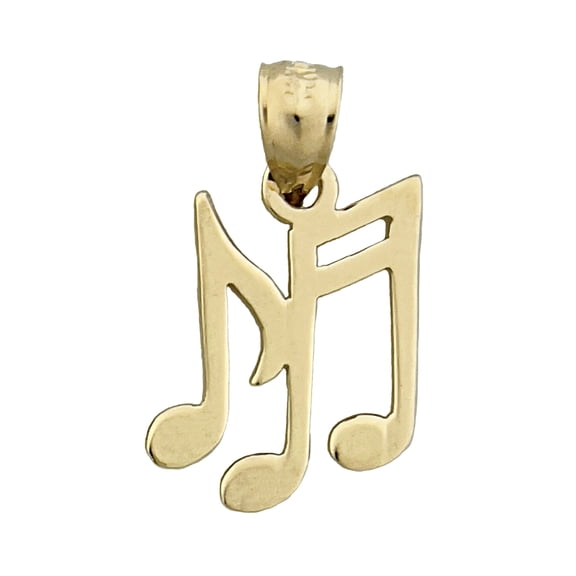 14K Gold Musical Notes Charm