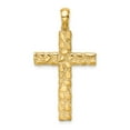 thumbnail image 1 of 14K Gold Nugget Cross Pendant, 1 of 4
