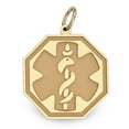 thumbnail image 1 of 14K Gold Octagon Medical Charm - 3/4 inch x 3/4 inch, 1 of 2