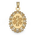 thumbnail image 1 of 14K Gold Oval Medical Pendant - 3/4 Inch X 1 Inch, 1 of 1