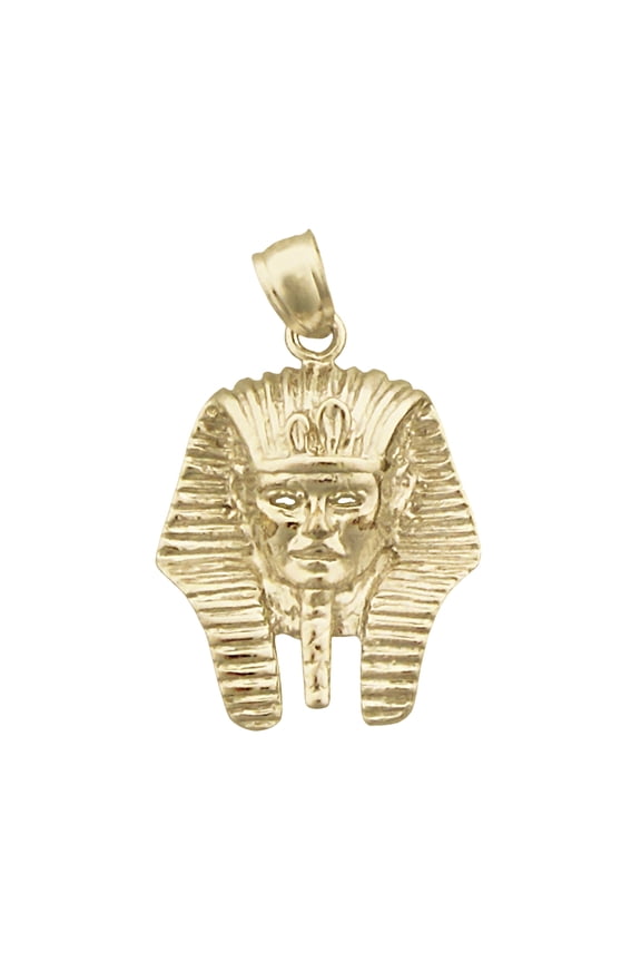 14K Gold Pharaoh King Tut Pendant