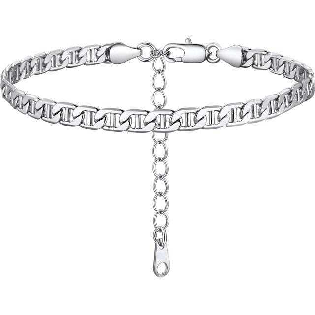 14K Gold Plated Anklet For Women Waterproof Summer Beach Link Chain