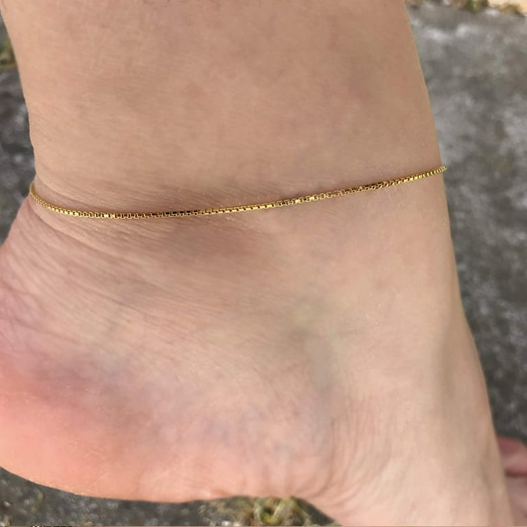 Box chain anklet outlet