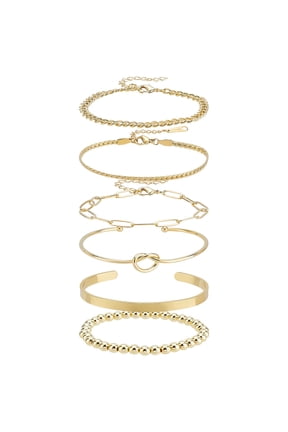 Gold Stackable Bracelets