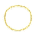 thumbnail image 1 of 14K Gold Plated Chains – 3.5mm Cuban 9” Anklet – Jewelry for Women or Teens, 1 of 6