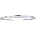 thumbnail image 1 of 14K Gold Plated Cubic Zirconia Claw Bangle Bracelet | Elegant CZ Cuff Bracelets for Women, 1 of 2