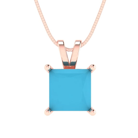14K Gold Plated Pendant with 16