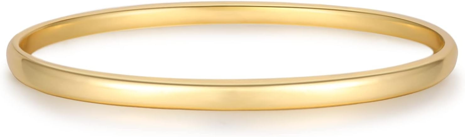 14K Gold Plated Ring Stacking Thin Plain Band Stackable Thumb Finger ...