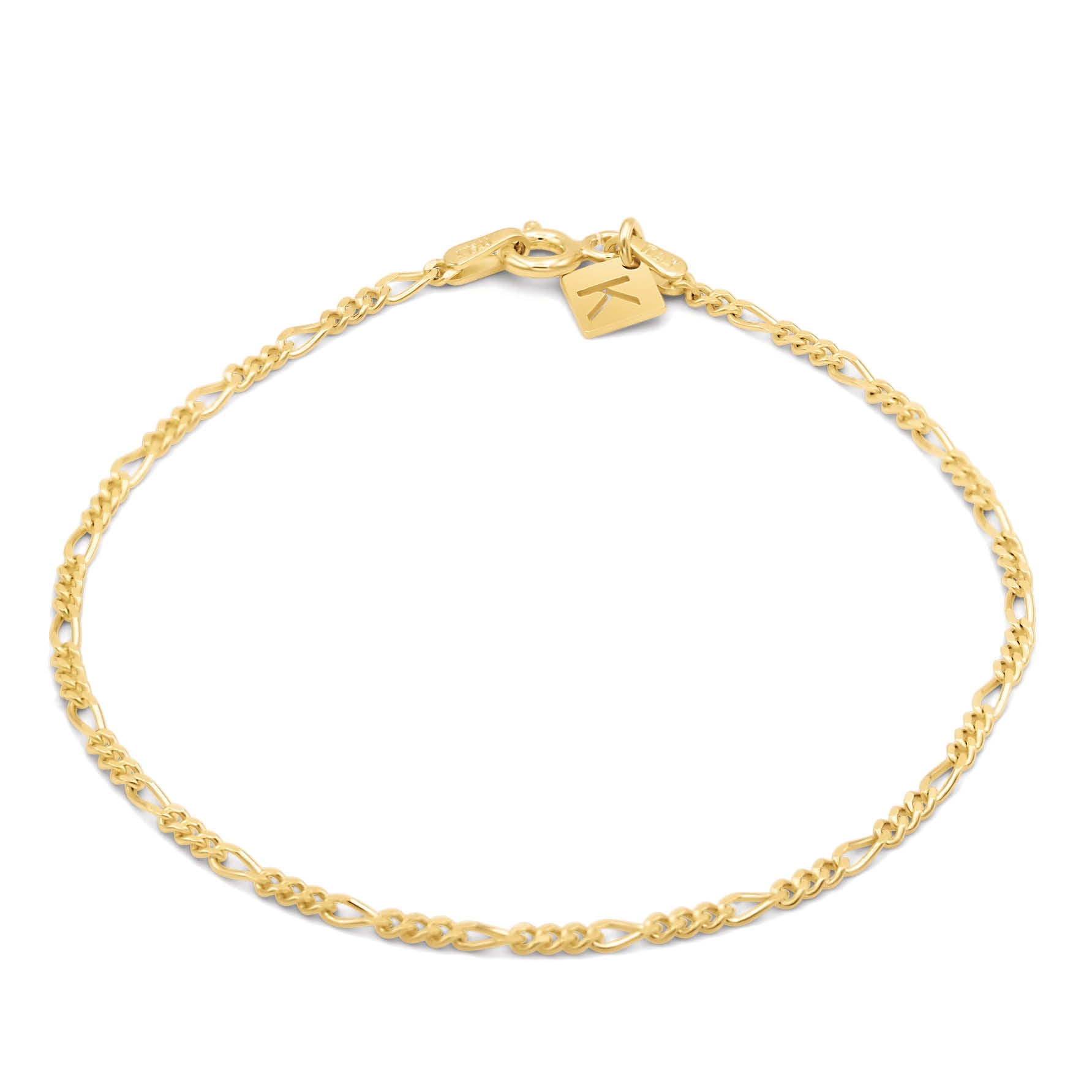 Nexus Leather Bracelet, Gold Vermeil, Polished | Men's Bracelets | Miansai