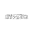 thumbnail image 1 of 14K Gold Plated Sterling Silver CZ Simulated Diamond Stackable Ring Eternity Bands for Women, 1 of 3