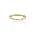 thumbnail image 1 of 14K Gold Plated Sterling Silver CZ Thin Stackacble Ring - Size 6, 1 of 1