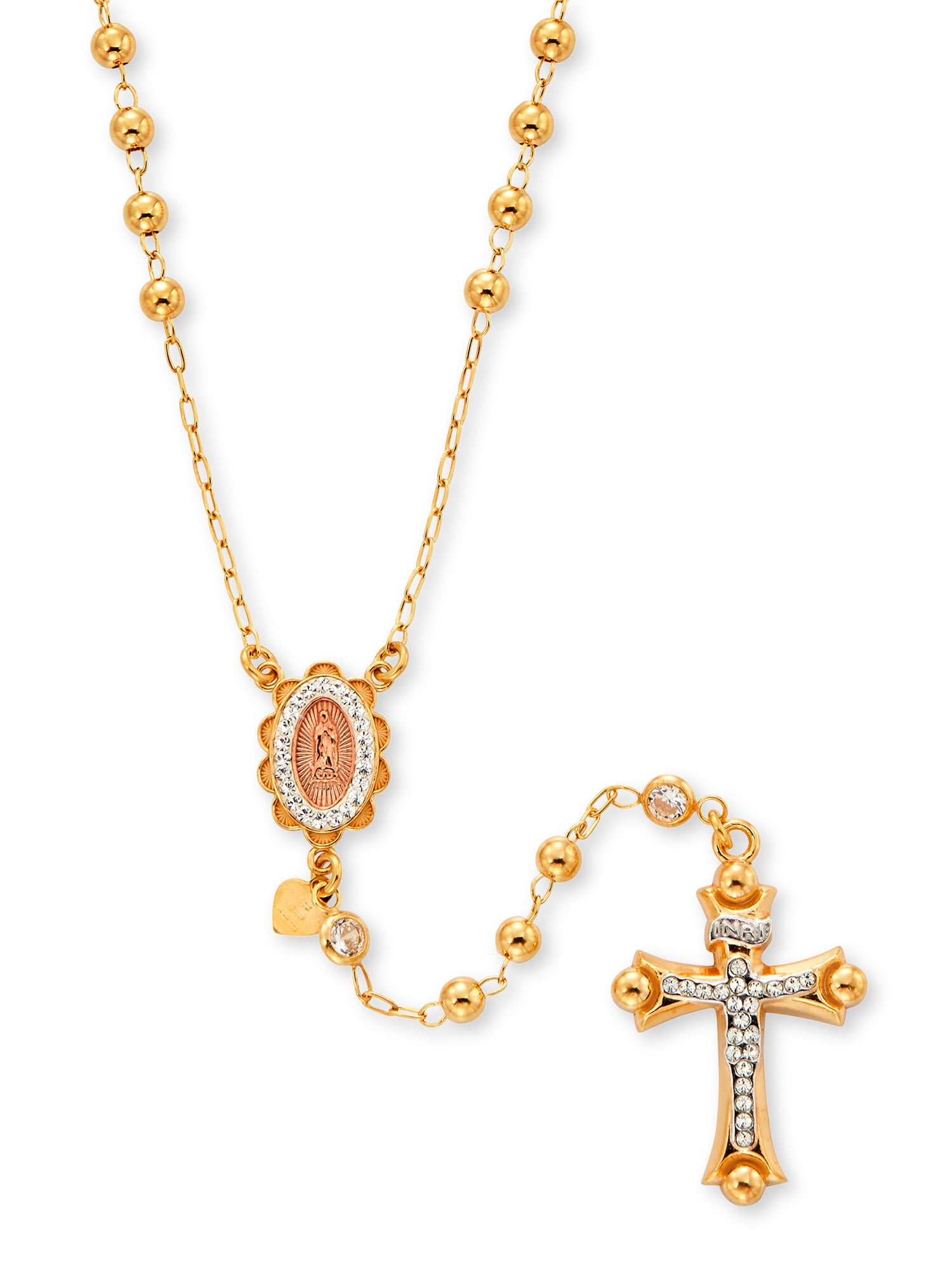 Rosary Necklace in Rose Gold (Shorter version) – House Of Natalia
