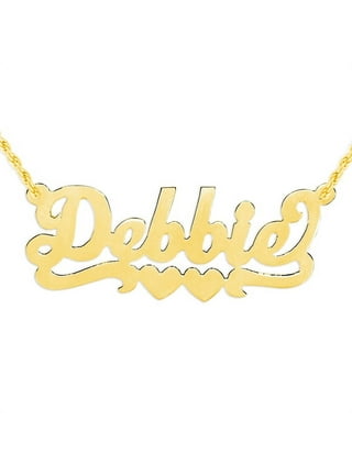 14k gold name necklace walmart deals