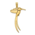 thumbnail image 1 of 14K Gold Polished Bird W/ Long Tail Charm, 1 of 4