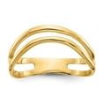 thumbnail image 1 of 14K Gold Polished Double Wave Fashion Thumb Ring K5789, 1 of 5