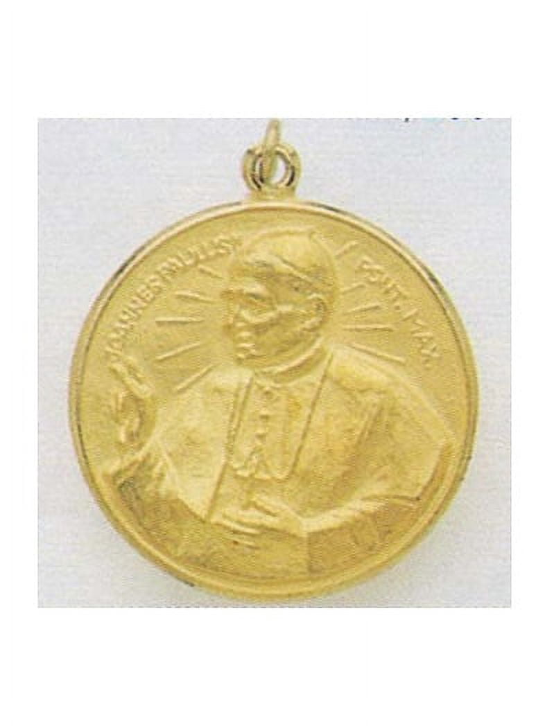 14K Gold Pope John Paul II Religious Medal - Solid 14k Yellow Gold, 1 ...
