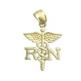thumbnail image 1 of 14K Gold RN Registered Nurse Caduceus Charm, 1 of 5