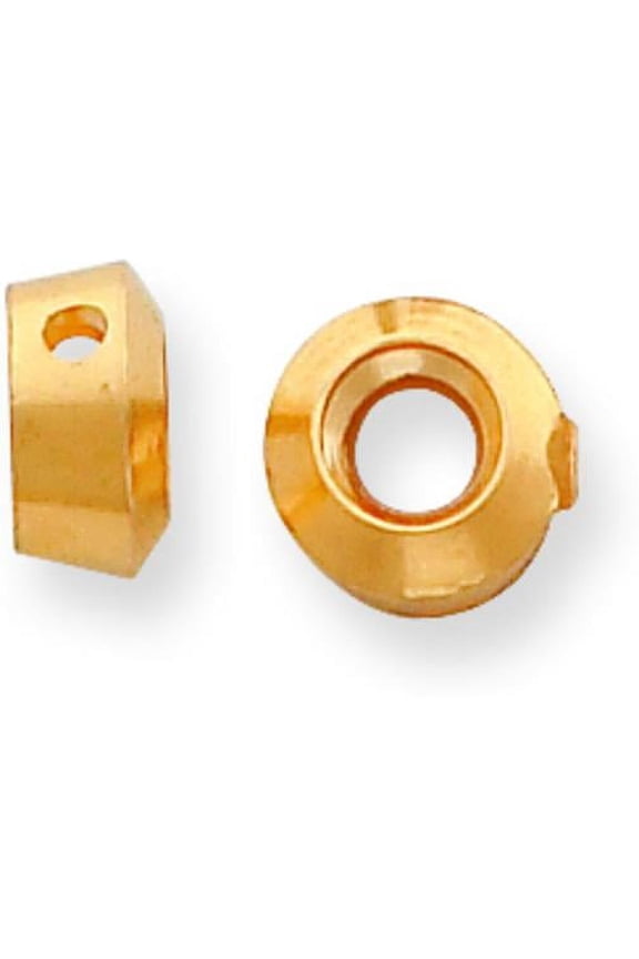 14K Gold Round Bezel Pendant Setting (2.40 To 8.00Mm)