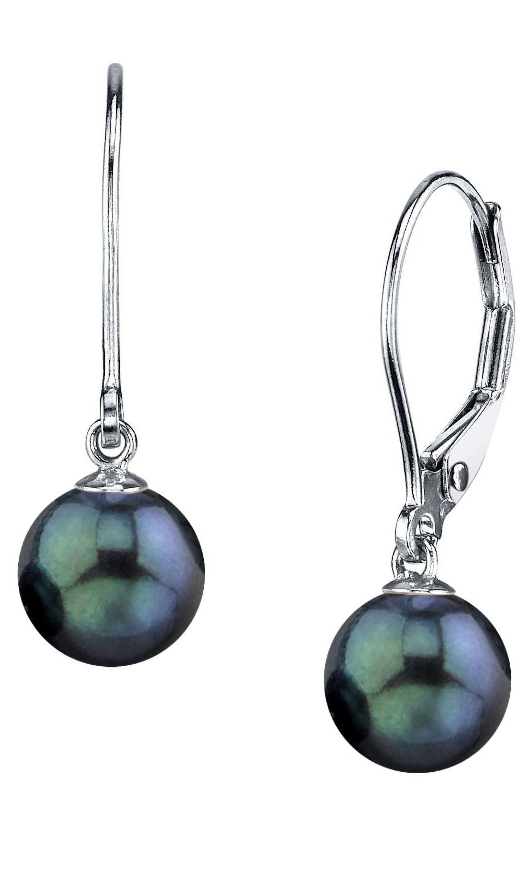 Black Onyx and Pearl Earrings – Victoria Six