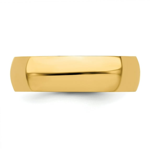 14K Gold Round Wedding Band Sz 8.5